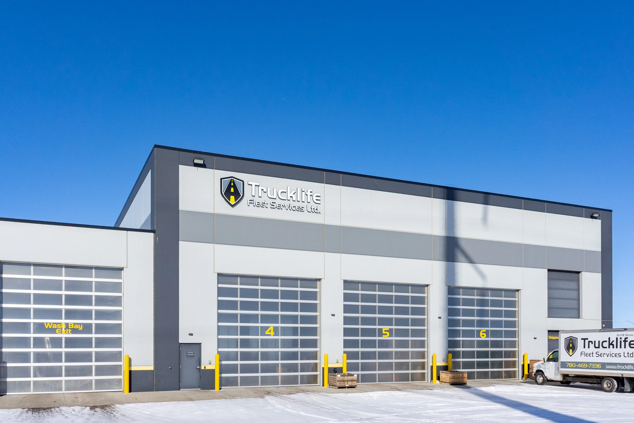 Trucklife Fleet Services facility exterior in Edmonton, AB